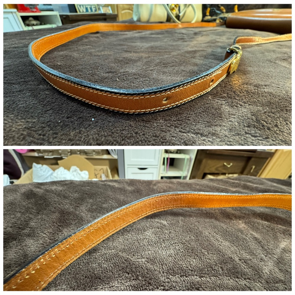 Vintage Bally Brown Solid Leather Women's Crossbody bag - Picture 10 of 13